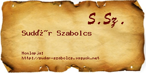 Sudár Szabolcs névjegykártya